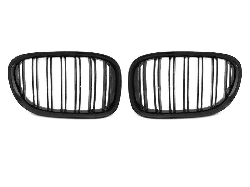 Grill BMW 7 (F01) 2009-2015 | GLOSSY BLACK DOUBLE BAR – bilde 6