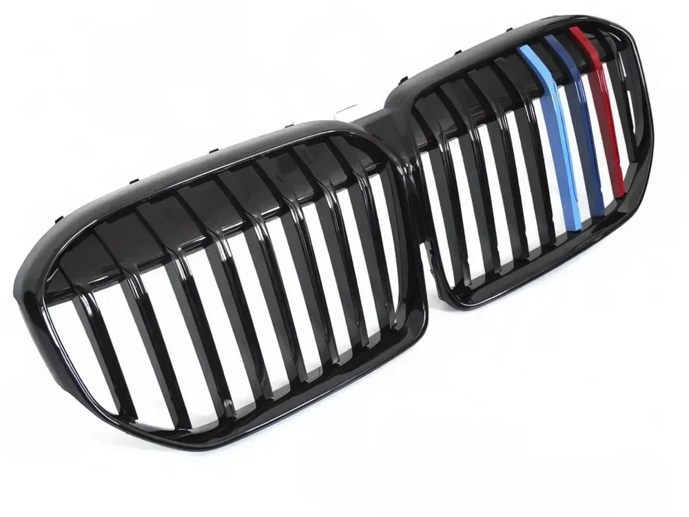 Grill BMW 7 (G11 / G12) Facelift 2019 - 2022 │ Sportsgrill M Performance-stil - svart høyglans tri-colour double bar