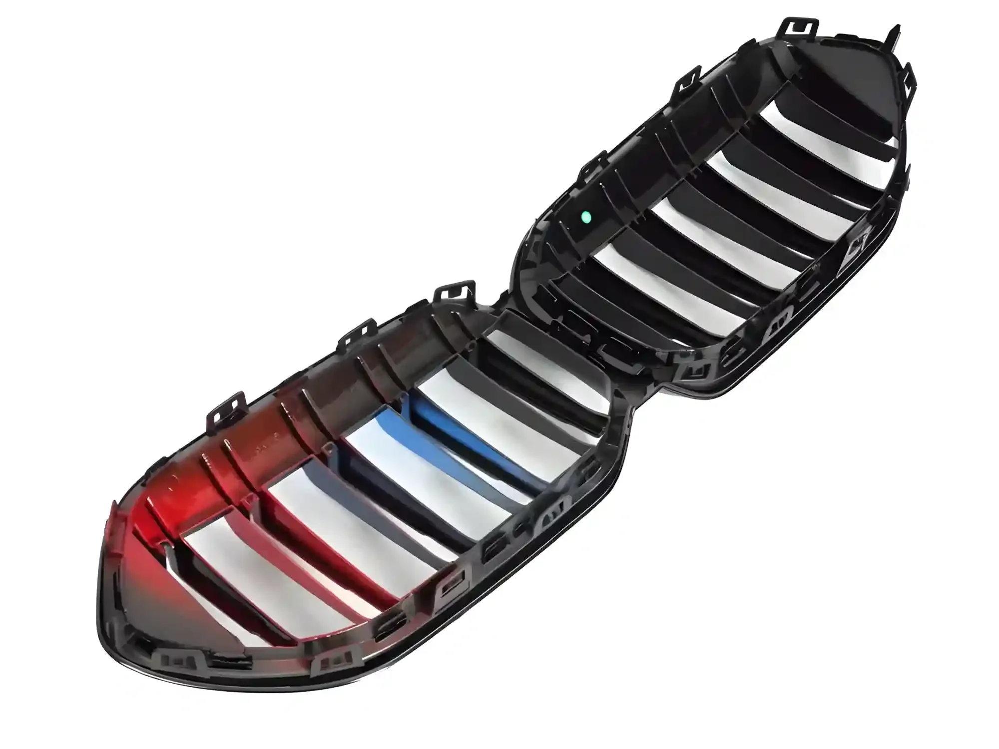 Grill BMW (F44) Gran Coupe 2019 - 2024 │ Sportsgrill M Performance-stil - gloss black tri-colour double bar – bilde 4