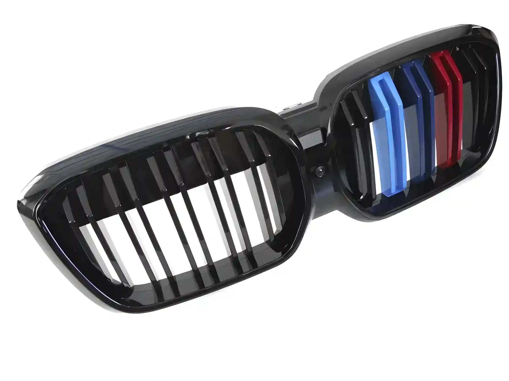 Grill BMW iX3 (G08 LCI) 2021 - 2025 │ Sportsgrill M Performance-stil - svart høyglans tri-colour double bar