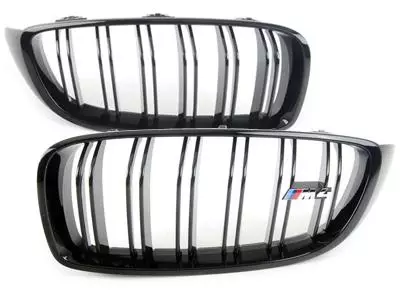 Grill BMW M3 (F80) / M4  (F82/F83) │ Genuine® M Performance Front Bumper Radiator Grill Black – bilde 2
