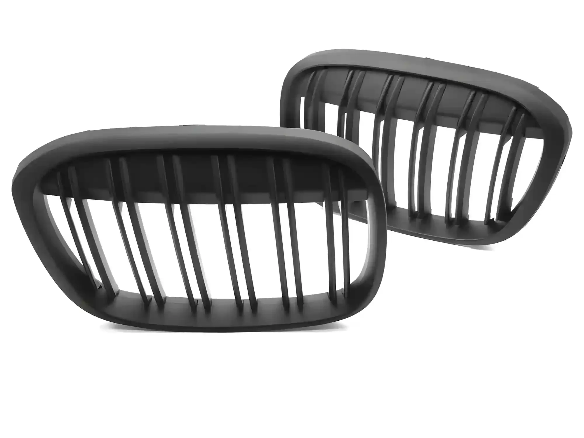 Grill BMW X1 (F48) 2015 – 2019 │ Sportsgrill M Performance-stil - svart matt double bar