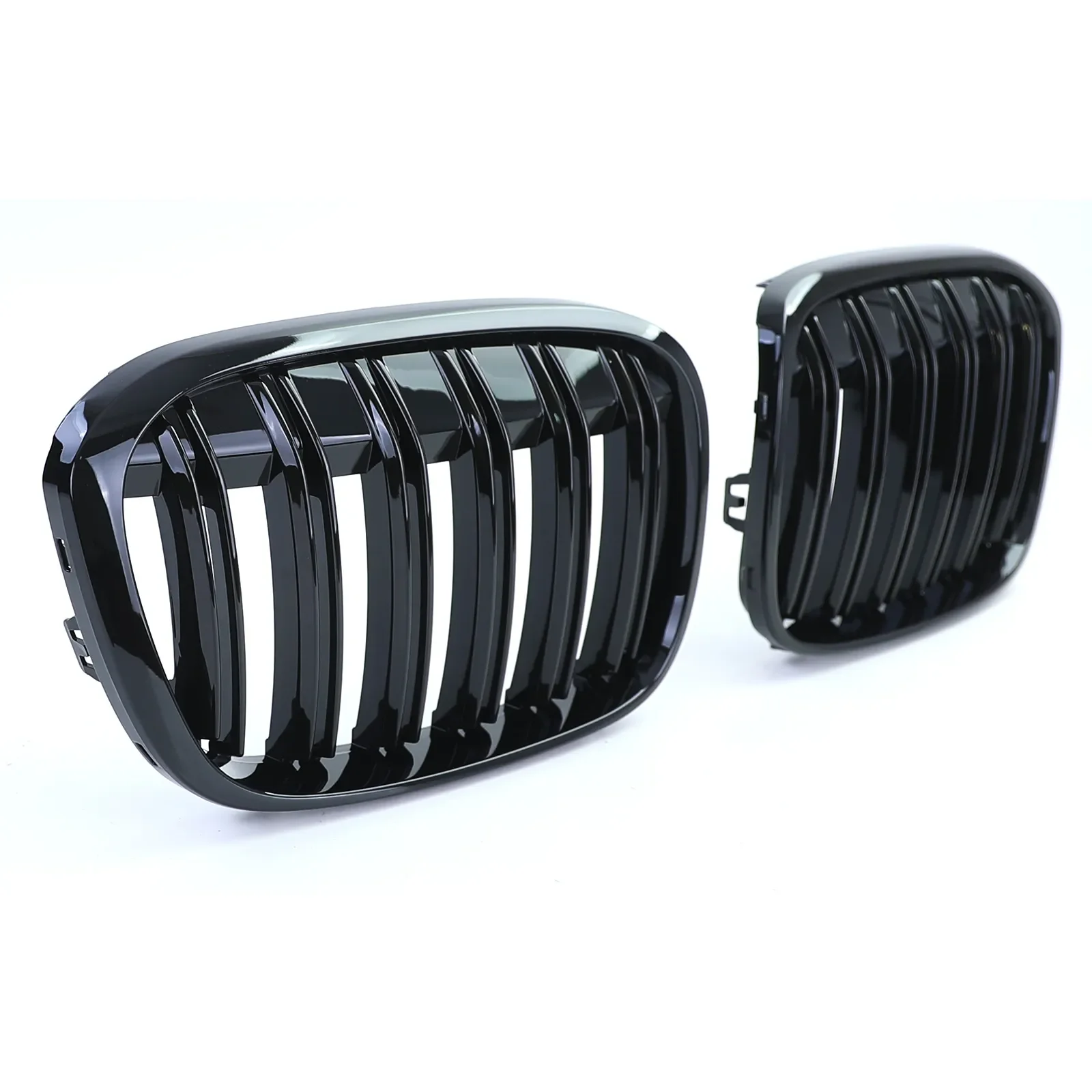 Grill BMW X1 (F48) 2015–2020 │ Sportsgrill M Performance-stil - svart høyglans double bar – bilde 5