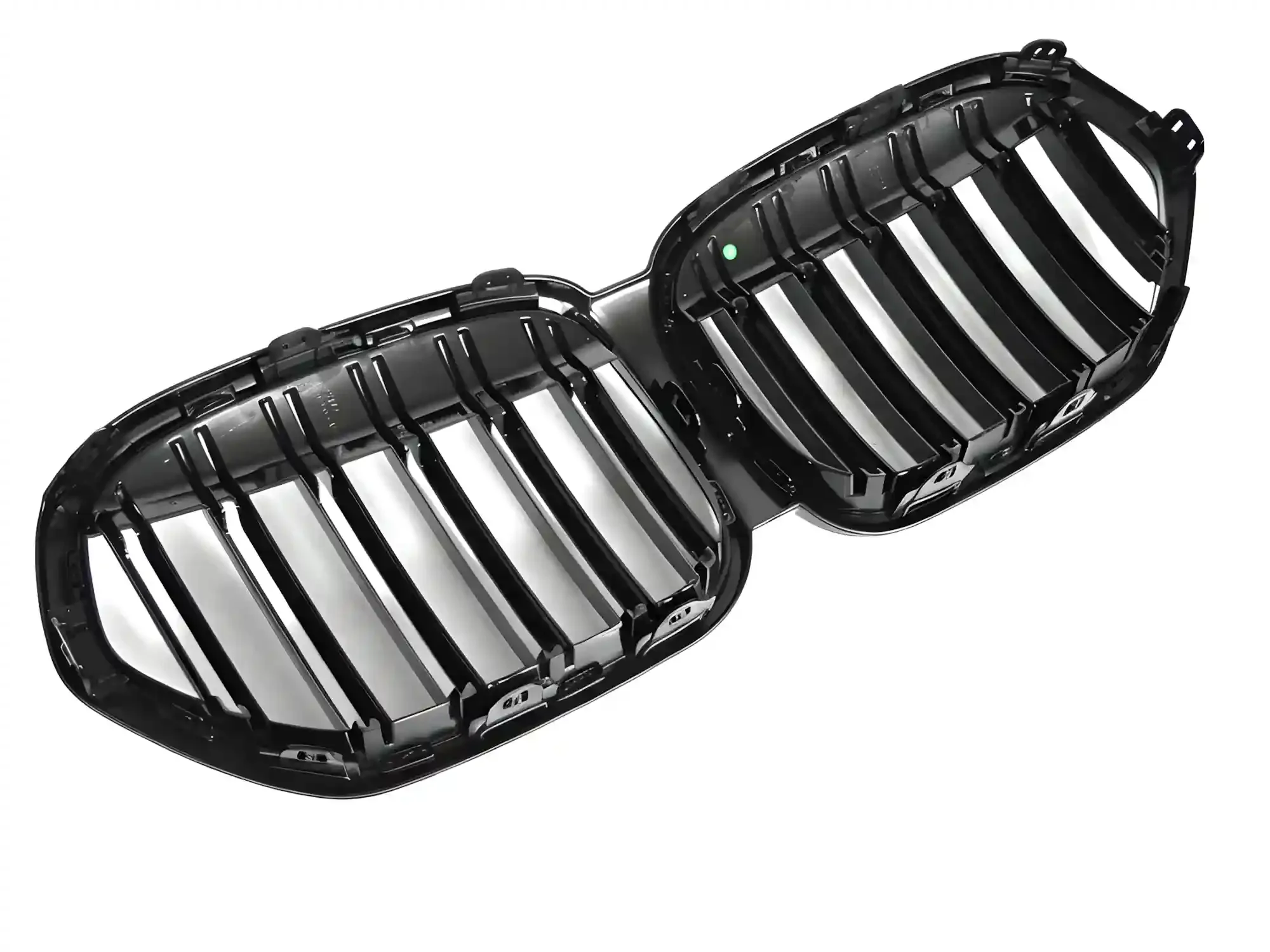 Grill BMW X1 (F48) LCI 2019 - 2022 │ Sportsgrill M Performance-stil - gloss black double fits – bilde 4
