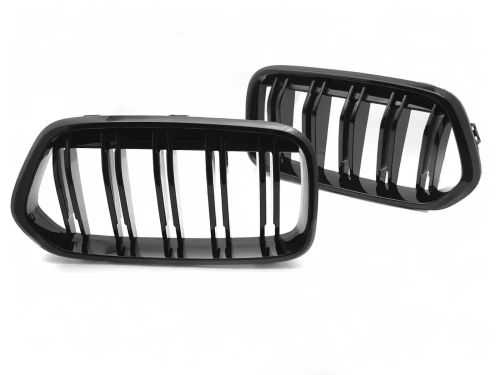 Grill BMW X2 (F39) 2018–2023 │ Sportsgrill M Performance-stil - svart høyglans double bar