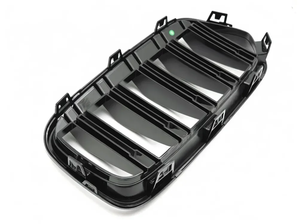 Grill BMW X2 (F39) 2018–2023 │ Sportsgrill M Performance-stil - svart høyglans double bar – bilde 4