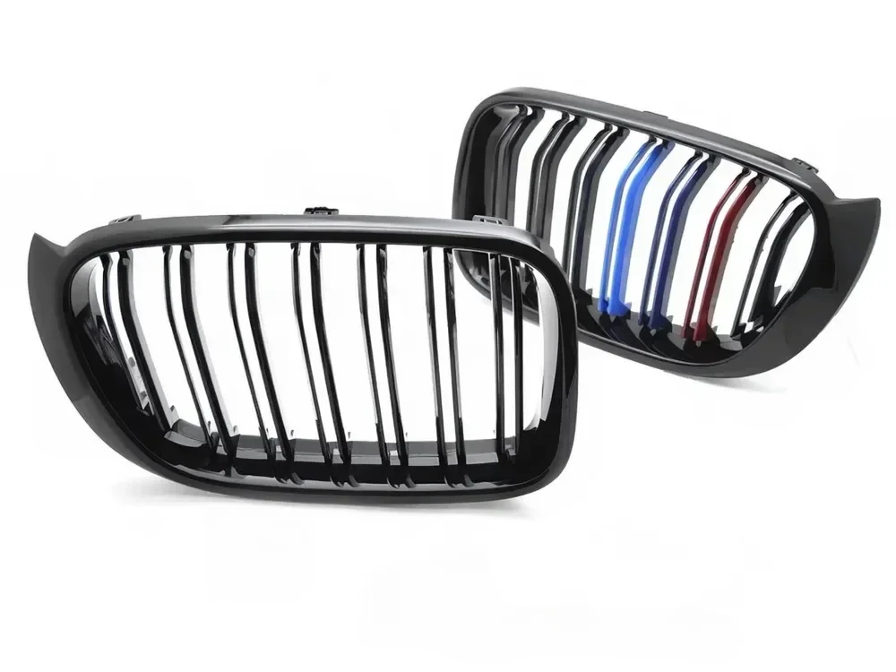Grill BMW X3 (F25 LCI) 2014–2017 / X4 (F26) 2014–2018 │ Sportsgrill M Performance-stil - svart høyglans tri-colour double bar