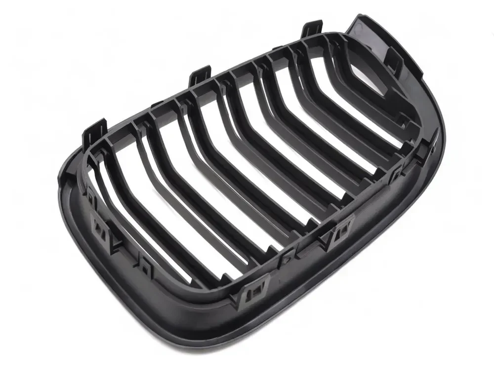 Grill BMW X3 (F25 LCI) 2014 – 2017 / X4 (F26) 2014 – 2018 │ Sportsgrill M Performance-stil - svart matt double bar – bilde 4