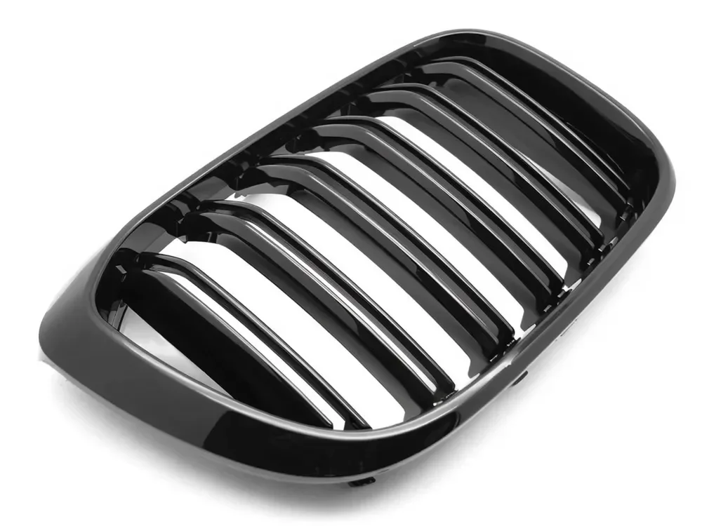 Grill BMW X3 (G01) 2017 – 2021 / X4 (G02) 2018 – 2021 │ Sportsgrill M Performance-stil - svart høyglans double bar – bilde 3