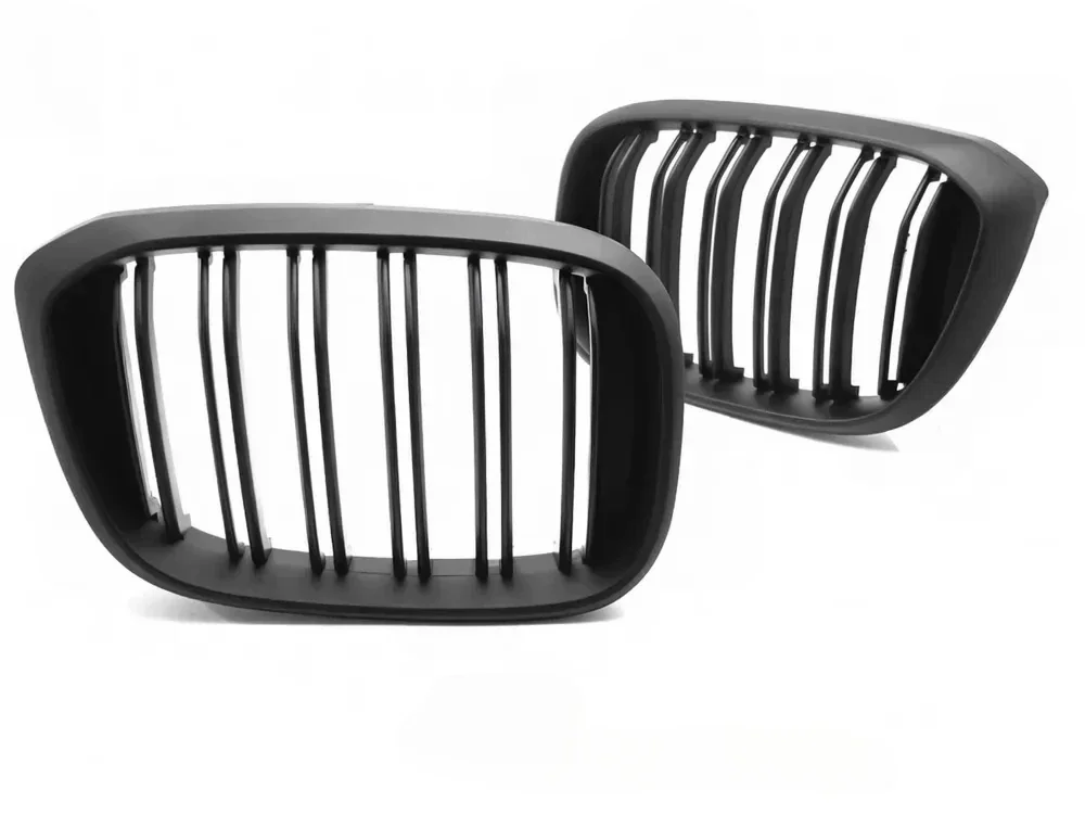 Grill BMW X3 (G01) 2017 – 2021 / X4 (G02) 2018 – 2021 │ Sportsgrill M Performance-stil - svart matt double bar