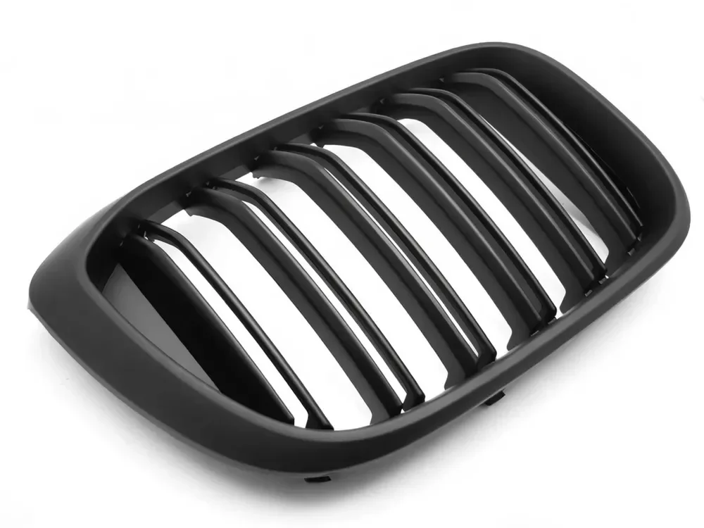 Grill BMW X3 (G01) 2017 – 2021 / X4 (G02) 2018 – 2021 │ Sportsgrill M Performance-stil - svart matt double bar – bilde 3