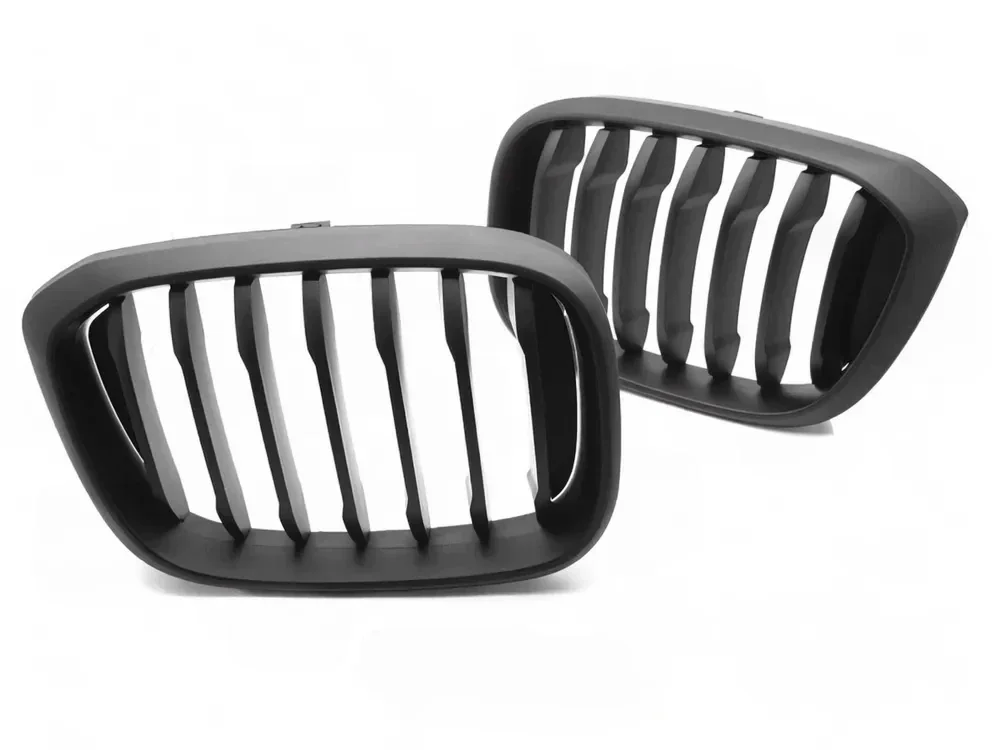 Grill BMW X3 (G01) 2017 - 2021 / X4 (G02) 2018 - 2021 │ Sportsgrill M Performance-stil - svart matt double bar