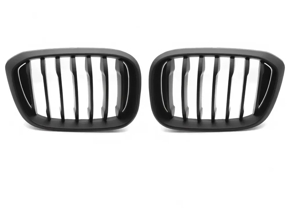 Grill BMW X3 (G01) 2017 - 2021 / X4 (G02) 2018 - 2021 │ Sportsgrill M Performance-stil - svart matt double bar – bilde 2