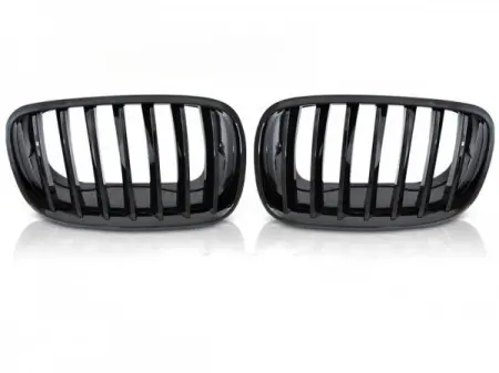 Grill BMW X5 (E70) 2006 - 2013 / BMW X6 (E71) 2007 - 2014 | GLOSSY BLACK