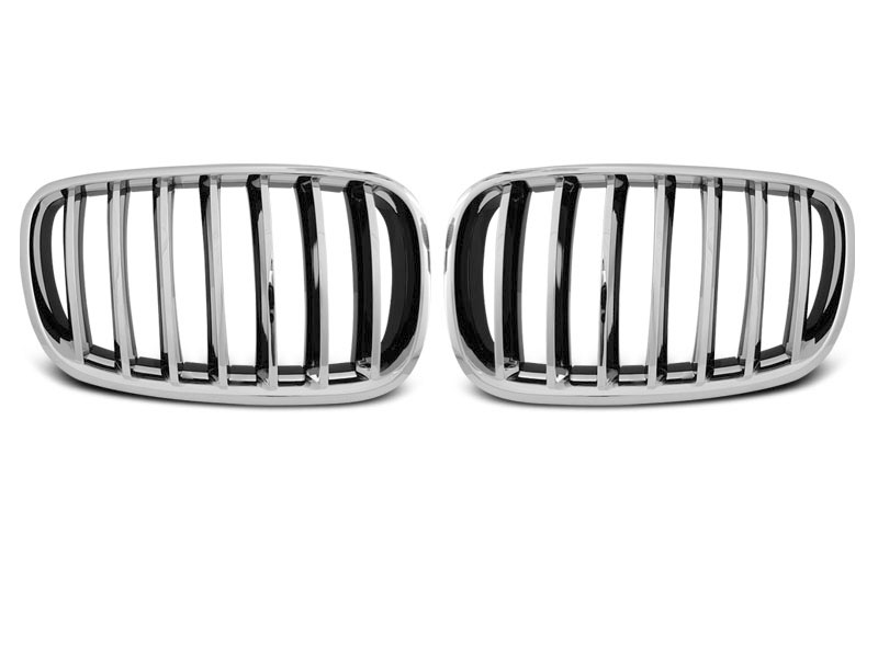 Grill BMW X5 (E70) 2006 - 2013 / BMW X6 (E71/E72) 2007 - 2014 | CHROME – bilde 4