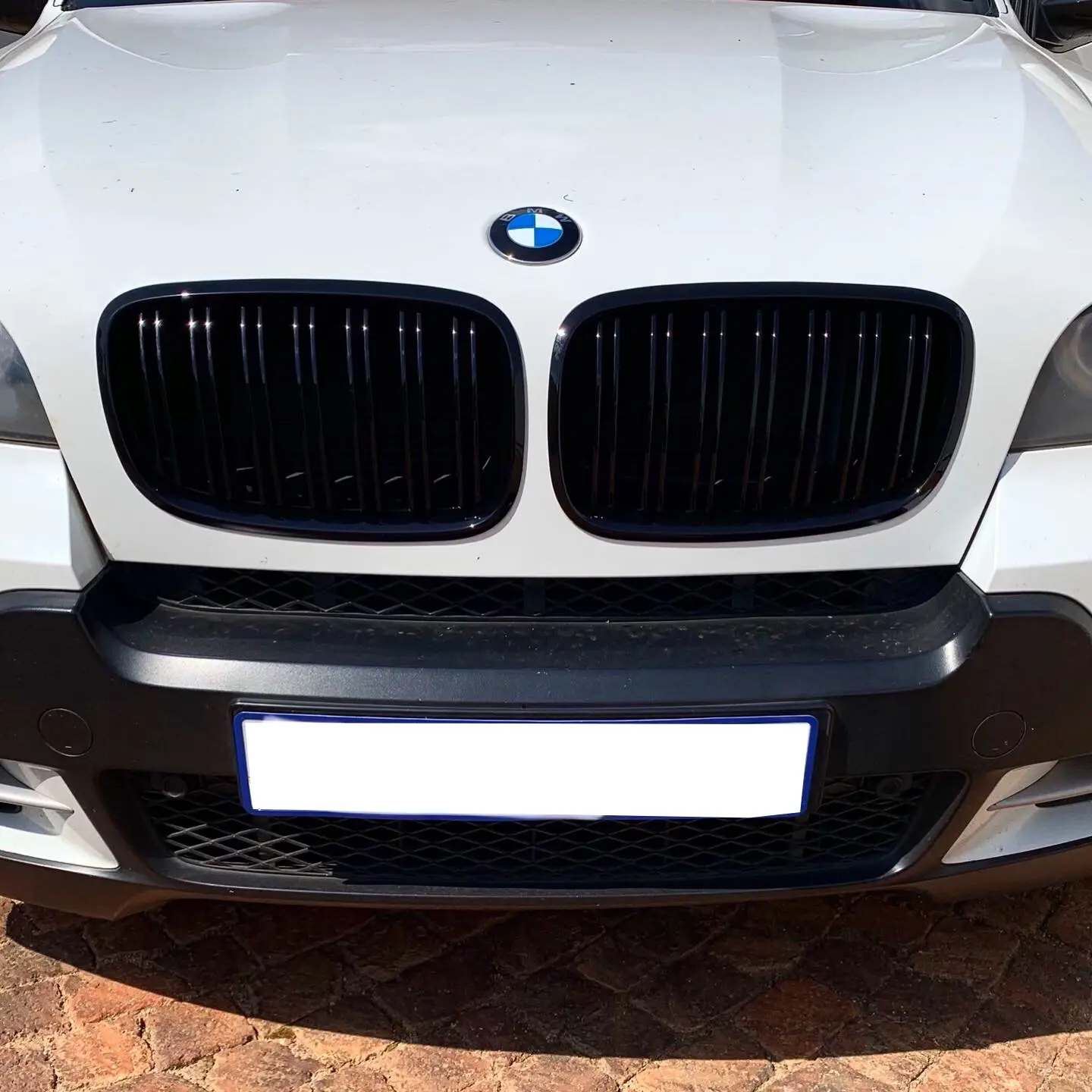 Grill BMW X5 (E70) / BMW X6 (E71) 2007 - 2014 │ SPORT STYLE DOUBLE BAR GLOSSY BLACK – bilde 2