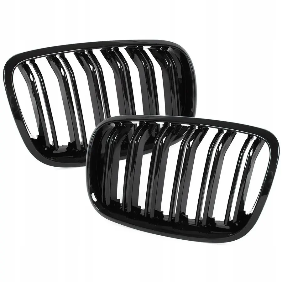 Grill BMW X5 (E70) / BMW X6 (E71) 2007 - 2014 │ SPORT STYLE DOUBLE BAR GLOSSY BLACK – bilde 3