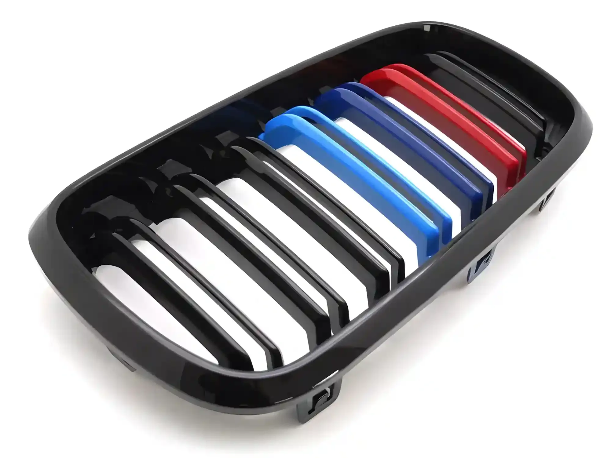 Grill BMW X5 (F15) 2013 – 2018 / X6 (F16) 2014 – 2019 │ Sportsgrill M Performance-stil - svart høyglans tri-colour double bar – bilde 3