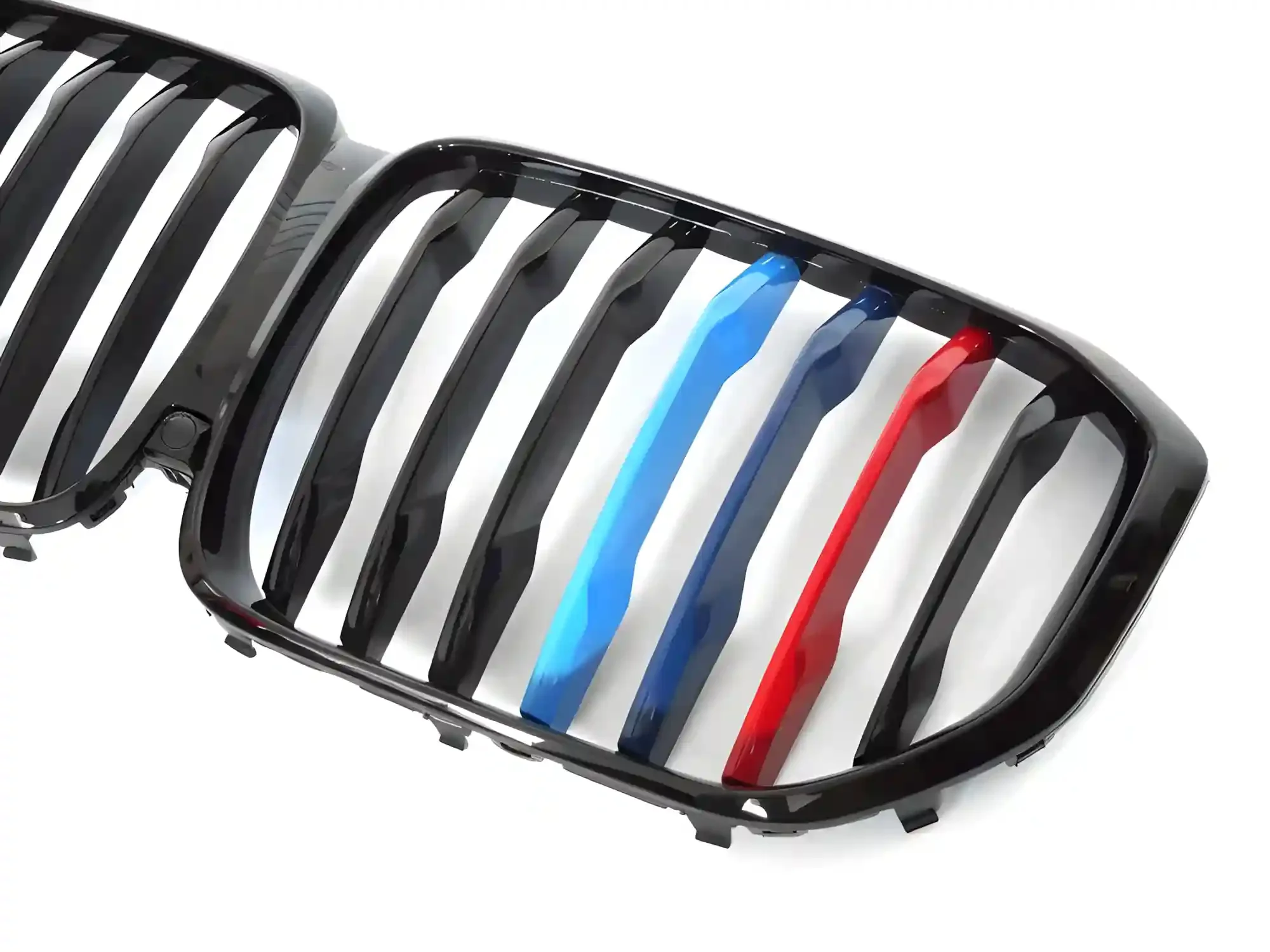 Grill BMW X5 (G05) 2019 - 2022 │ Sportsgrill M Performance-stil - svart høyglans tri-colour double bar – bilde 3