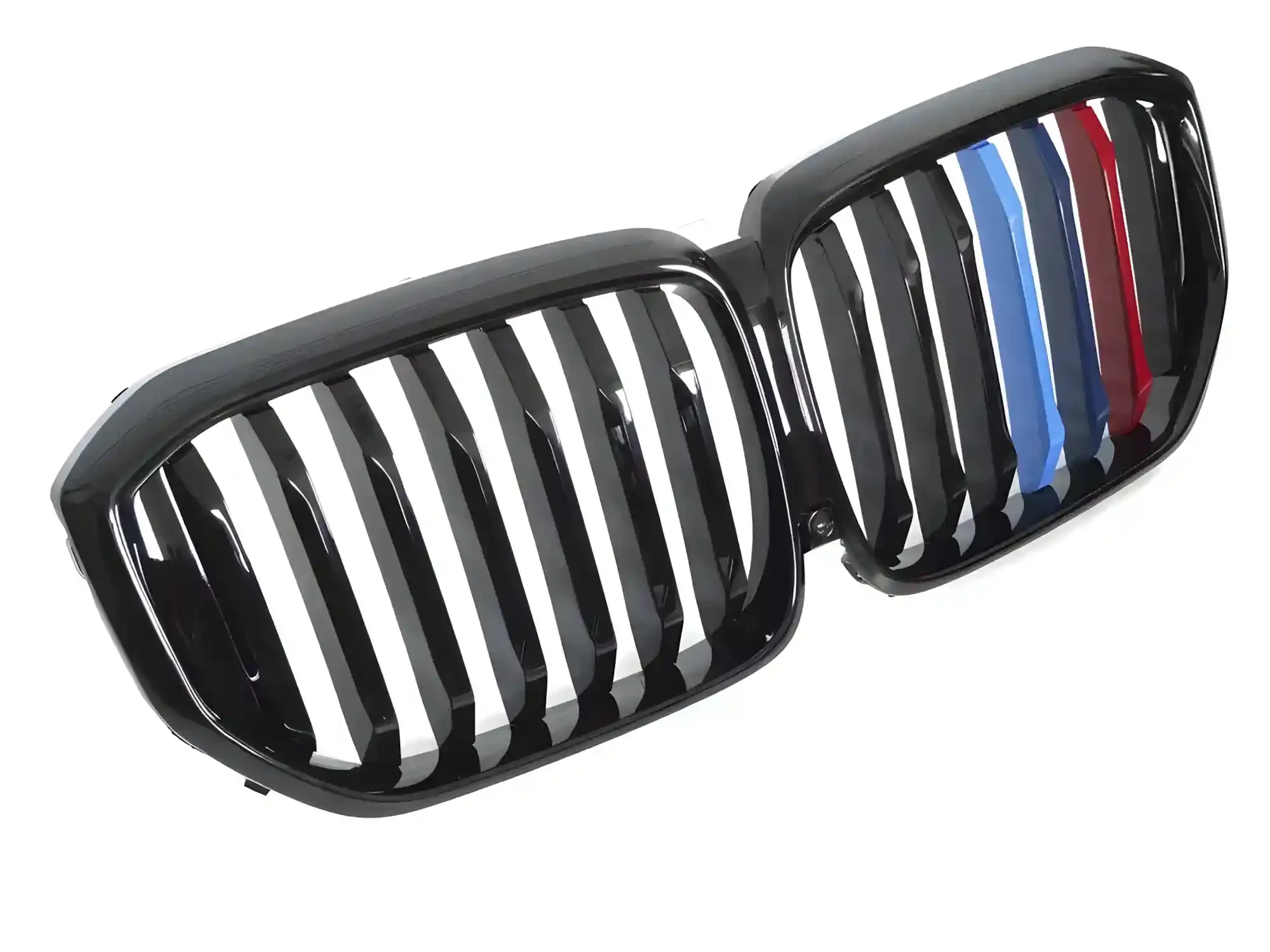 Grill BMW X5 (G05) Facelift 2023 → │ Sportsgrill M Performance-stil - svart høyglans tri-colour double bar