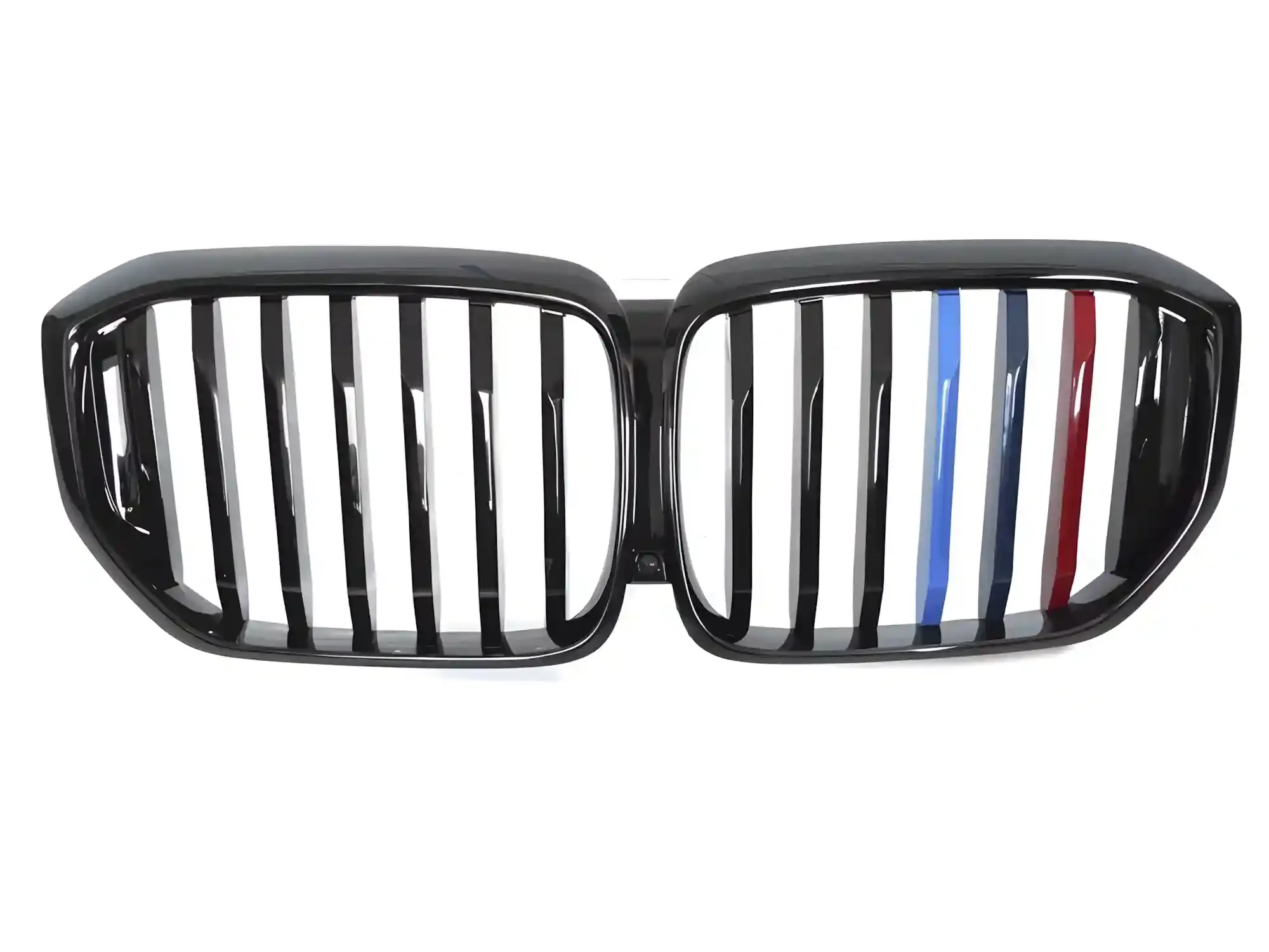 Grill BMW X5 (G05) Facelift 2023 → │ Sportsgrill M Performance-stil - svart høyglans tri-colour double bar – bilde 2