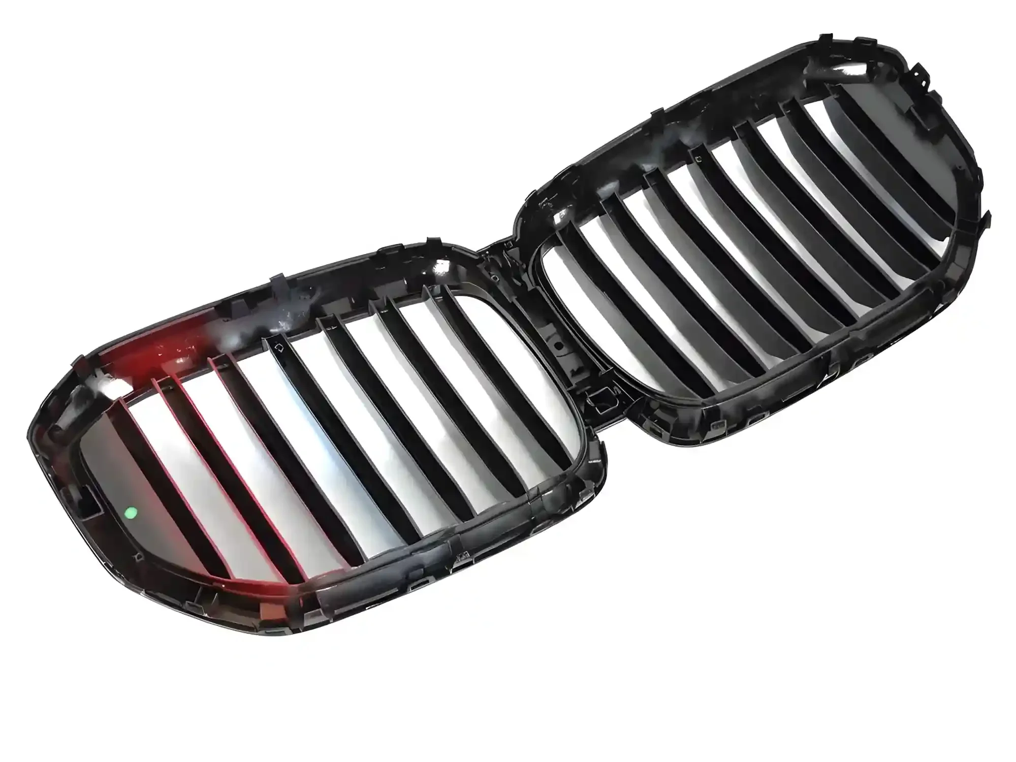 Grill BMW X5 (G05) Facelift 2023 → │ Sportsgrill M Performance-stil - svart høyglans tri-colour double bar – bilde 4