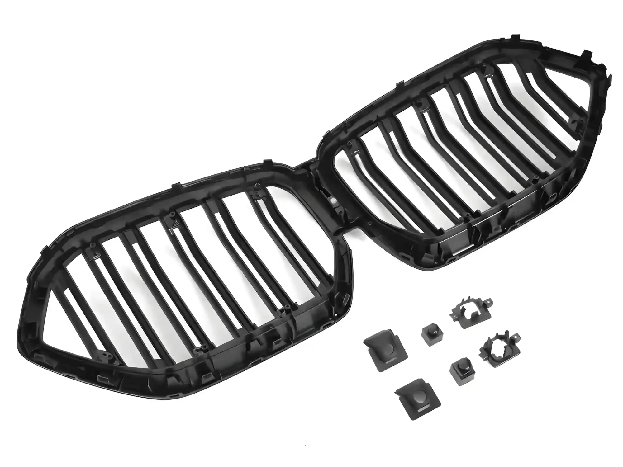 Grill BMW X6 (G06) 2019 - 2023│ Sportsgrill M Performance-stil - Matte svart double bar – bilde 4