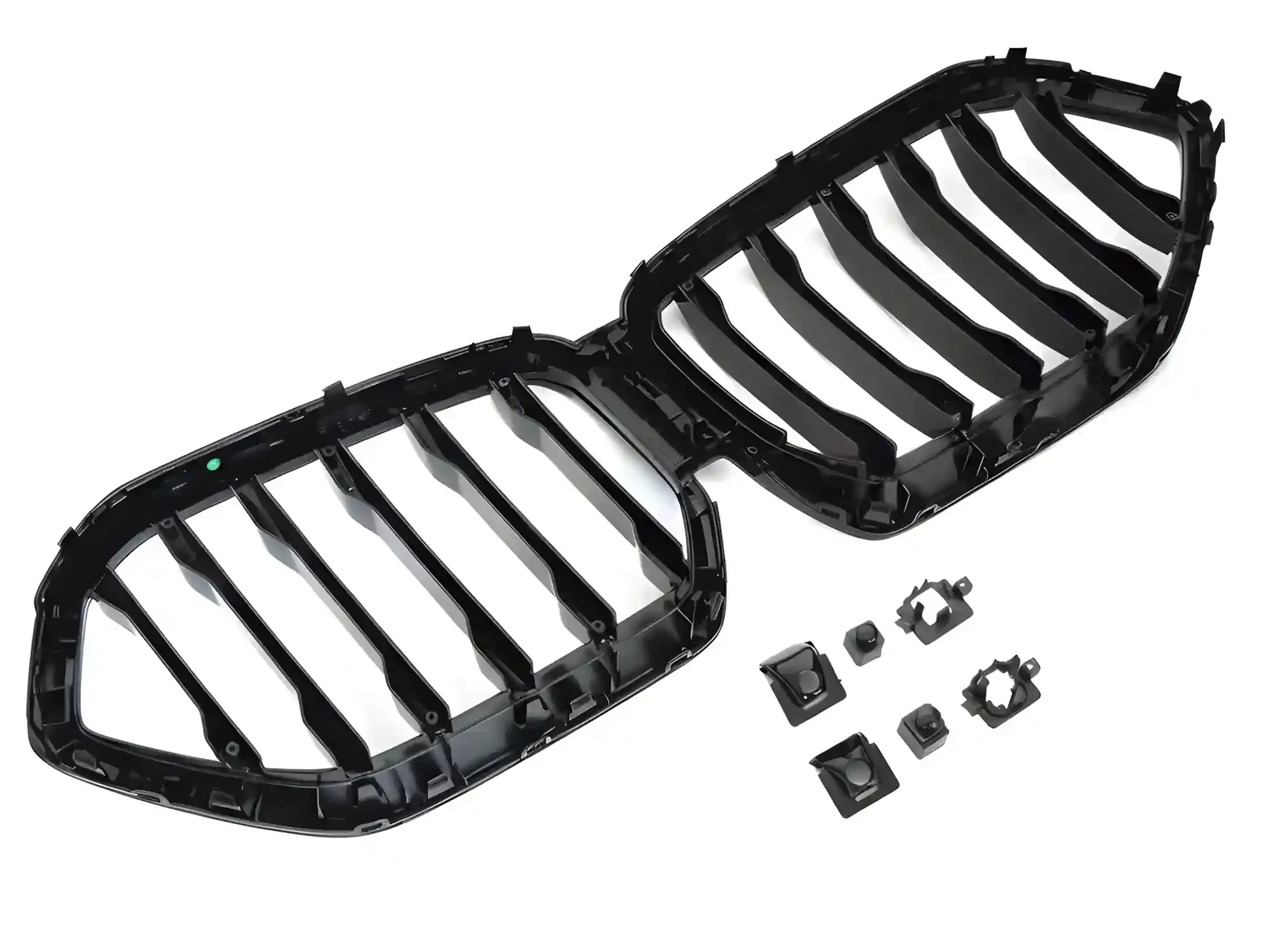 Grill BMW X6 (G06) 2019 – 2023 │ Sportsgrill - svart høyglans double bar – bilde 4