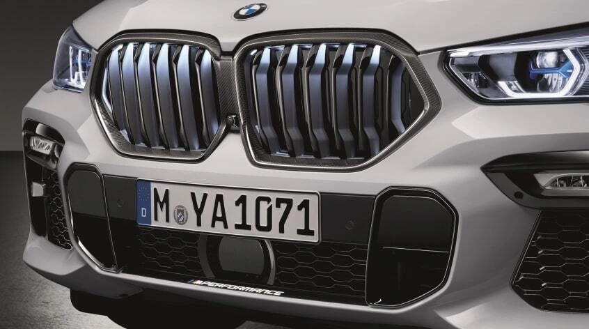 Grill BMW X6 (G06) 2019 -> │ Genuine® M Performance Karbon med Iconic Glow