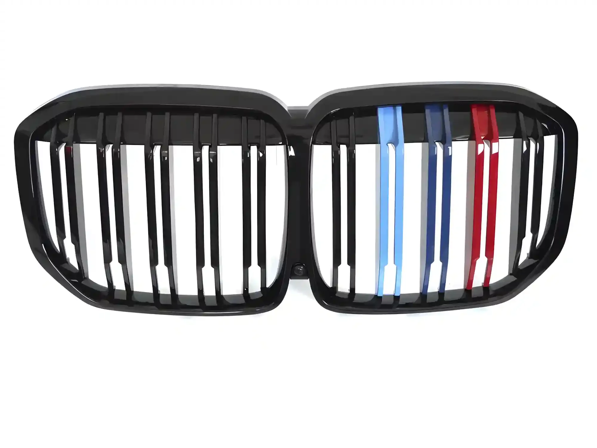 Grill BMW X7 (G07) 2018 – 2022 │ Sportsgrill - svart høyglans tri-colour double bar – bilde 2