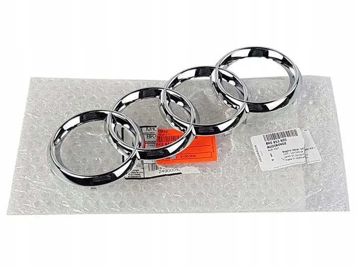 Grill emblem Audi A4 B7 B8 │ Chrome Edition Image 1