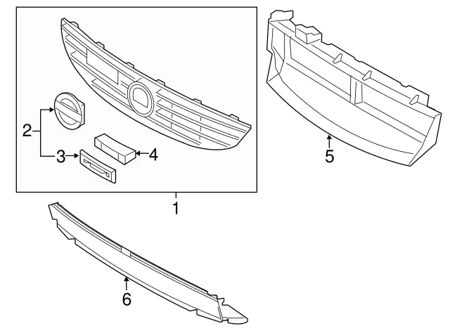 Grill emblem OEM Volvo S60 II V60 XC60 Cross Country - 135 mm Image 5