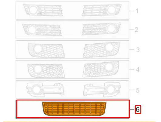 Grill frontfanger AUDI A4 B6 SLINE  – bilde 4
