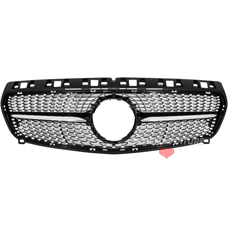 Grill Mercedes A-Class (W176) 2012 - 2015 │ Diamond-grill - gloss black / chrome