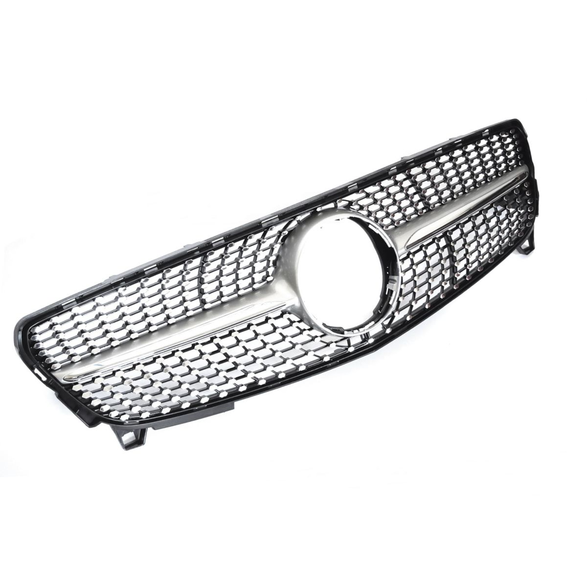 Grill Mercedes A-Class (W176) 2015 - 2018 │ Diamond-grill - silver / chrome