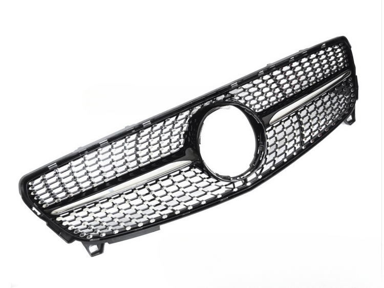 Grill Mercedes A-Class (W176) Facelift 2015 - 2018 │ Sportsgrill diamond-stil - svart / chrome