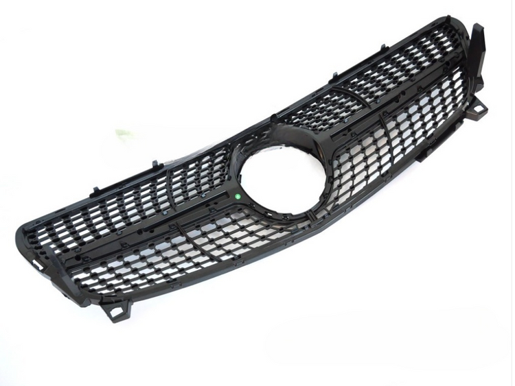 Grill Mercedes A-Class (W176) Facelift 2015 - 2018 │ Sportsgrill diamond-stil - svart / chrome – bilde 4