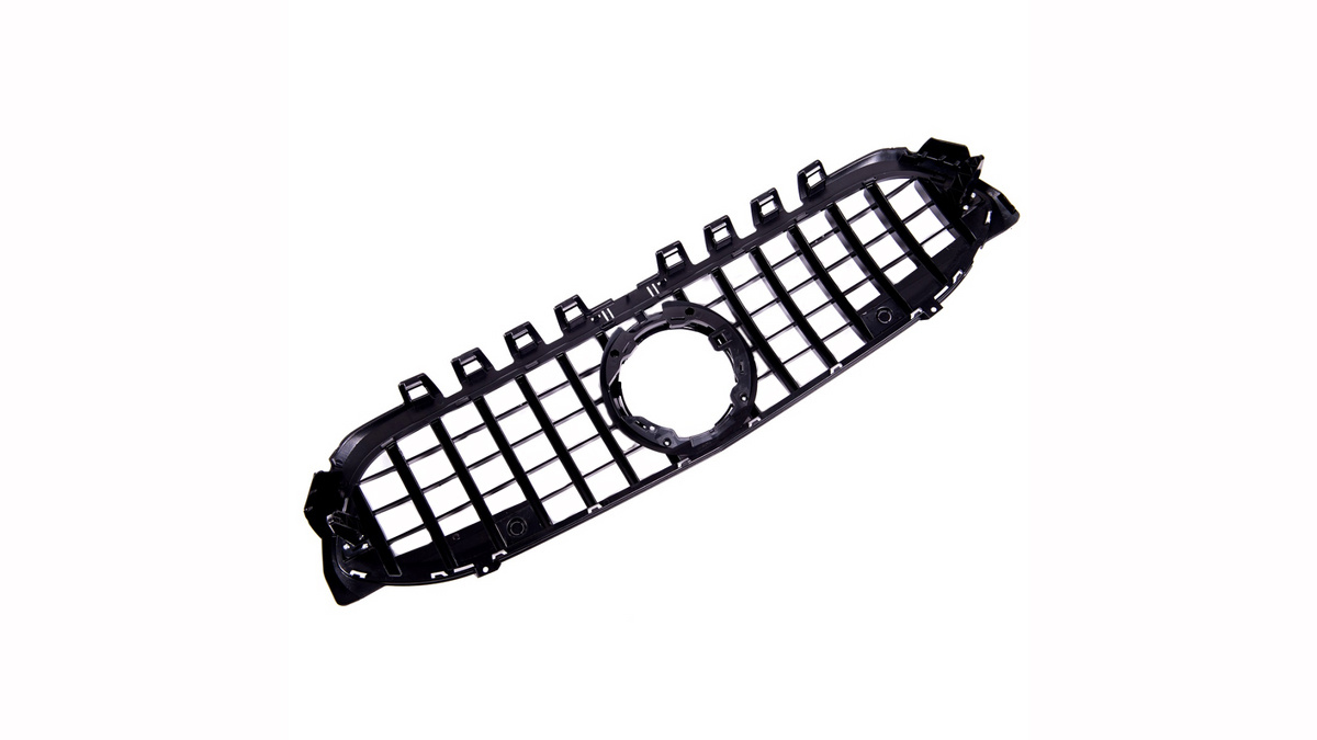 Grill Mercedes A-Class (W177) 2022 -> │ Sportsgrill GT-stil - gloss black / chrome – bilde 4