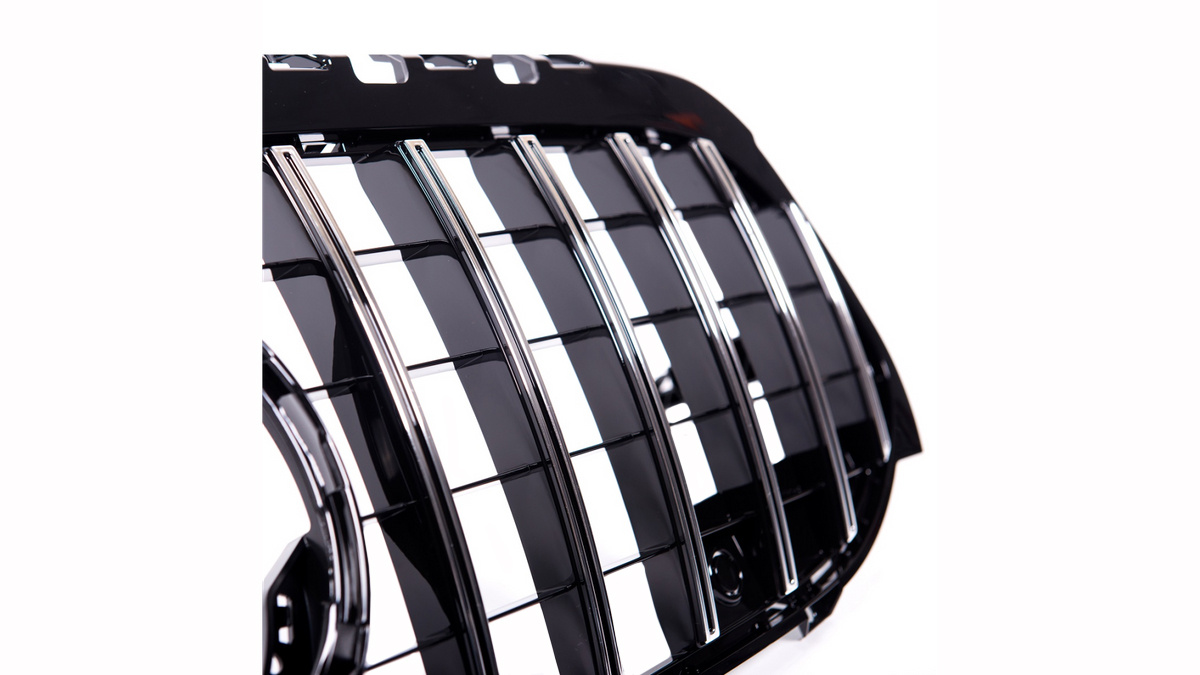 Grill Mercedes A-Class (W177) 2022 -> │ Sportsgrill GT-stil - gloss black / chrome – bilde 5