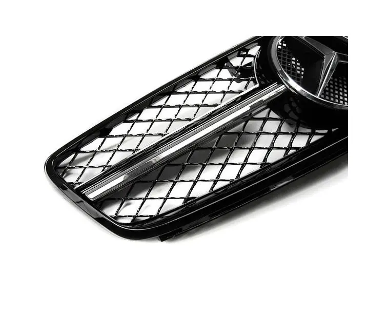 Grill Mercedes-Benz C-Klasse (W204) 2007-2014 | SPORT GLOSSY BLACK CHROME – bilde 3