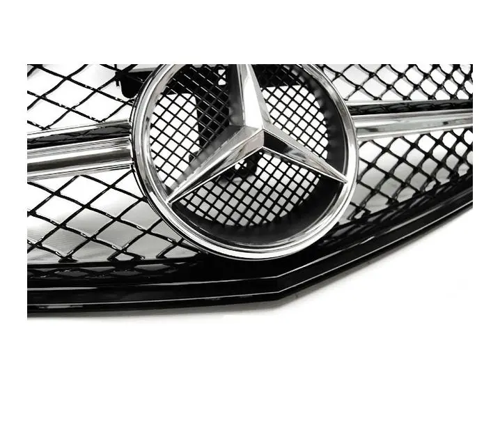Grill Mercedes-Benz C-Klasse (W204) 2007-2014 | SPORT GLOSSY BLACK CHROME – bilde 4