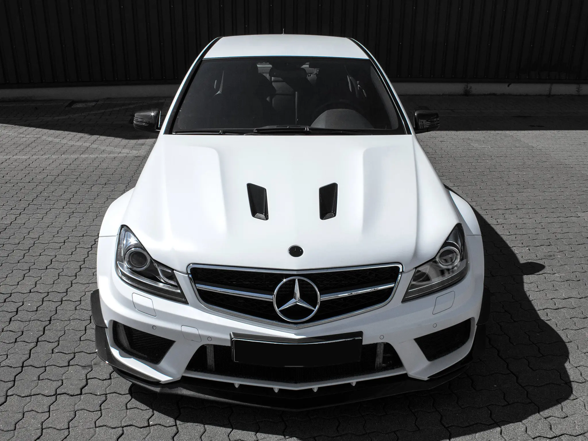 Grill Mercedes-Benz C-Klasse (W204) 2007-2014 | SPORT GLOSSY BLACK CHROME – bilde 6
