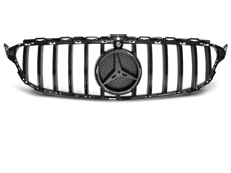 Grill Mercedes-Benz C-Klasse (W205) 2014-2018 | GT-R LOOK GLOSSY BLACK Image 1