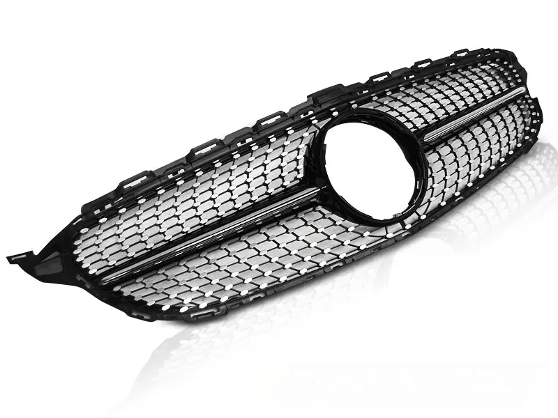 Grill Mercedes-Benz C-Klasse (W205) 2014-2018 | SPORT GLOSSY BLACK CHROME