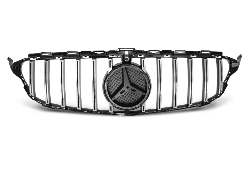 Grill Mercedes-Benz C-Klasse (W205) 2014-2018 | SPORT GLOSSY BLACK CHROME – bilde 5