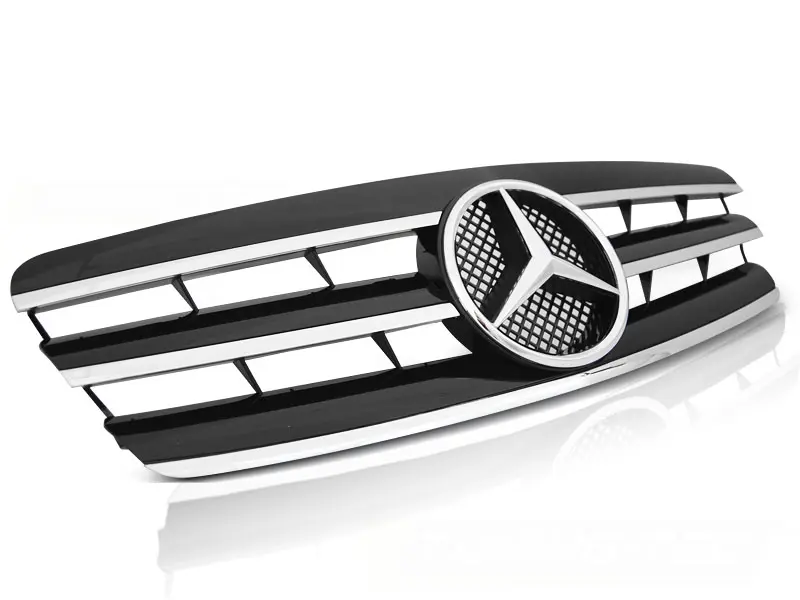 Grill Mercedes-Benz C (W203/S203) 2000 - 2007 | SPORT BLACK CHROME