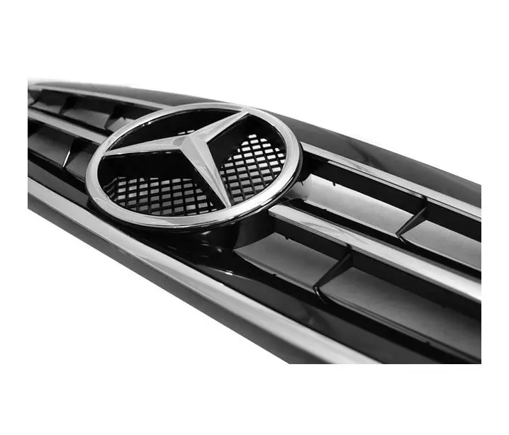 Grill Mercedes-Benz C (W203/S203) 2000 - 2007 | SPORT BLACK CHROME – bilde 2