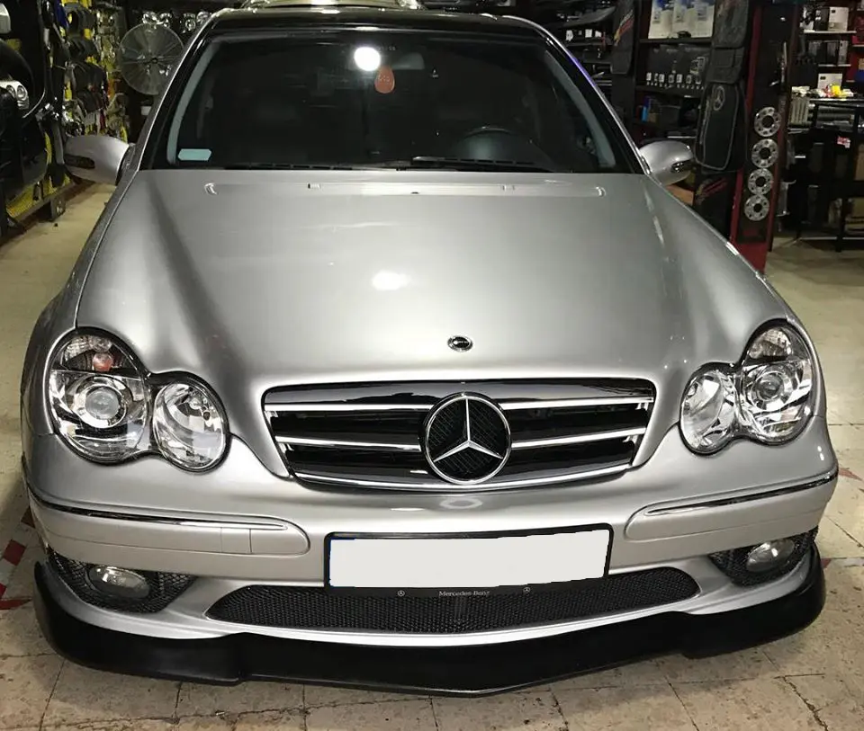 Grill Mercedes-Benz C (W203/S203) 2000 - 2007 | SPORT BLACK CHROME – bilde 4