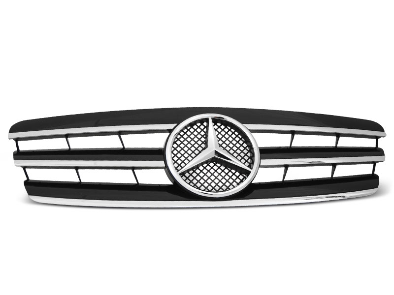 Grill Mercedes-Benz C (W203/S203) 2000 - 2007 | SPORT BLACK CHROME – bilde 5