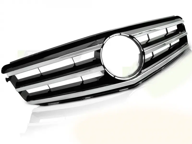 Grill Mercedes-Benz C (W204/S204) 2007 - 2014 | CHROME BLACK Image 1